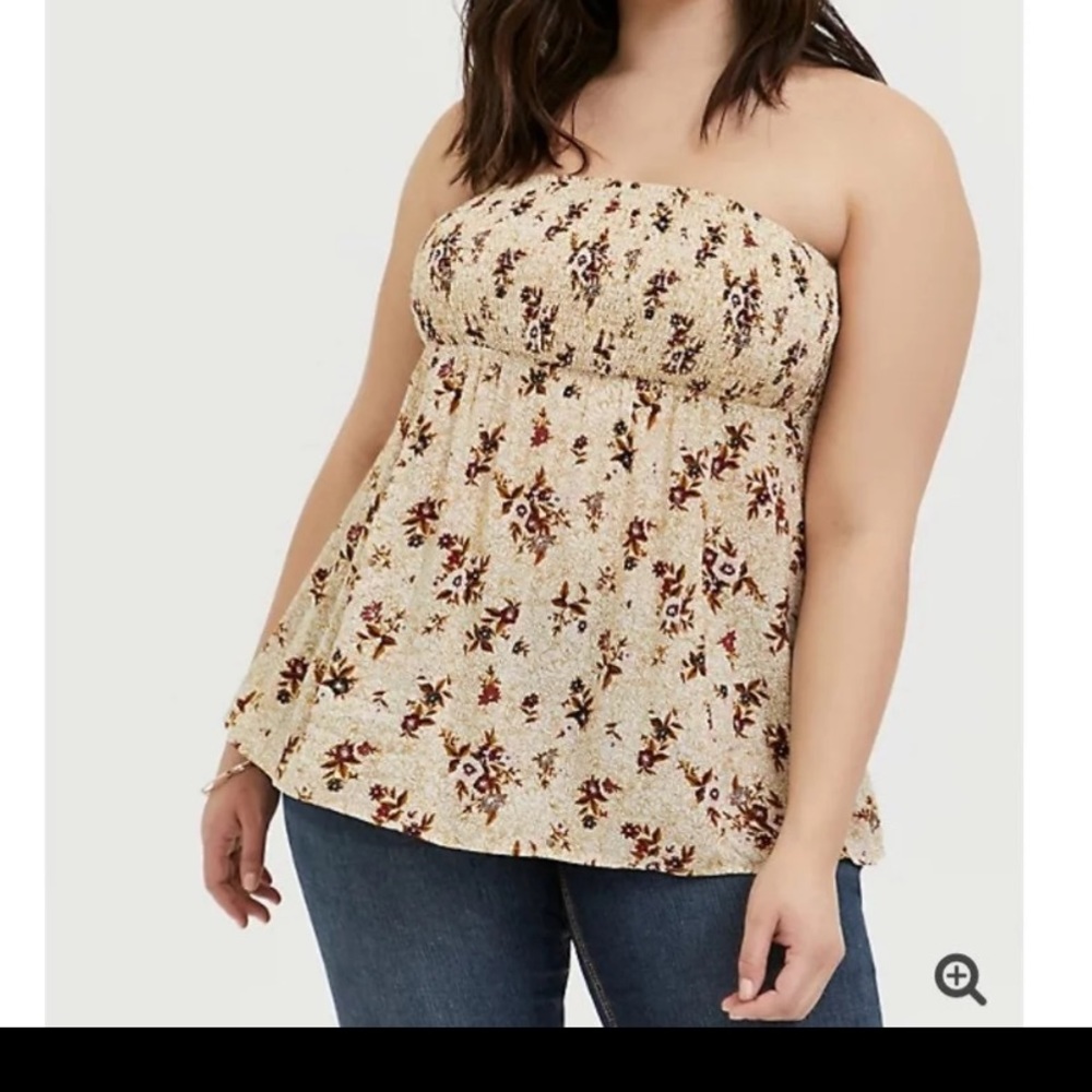 Torrid babydoll tube top 5x